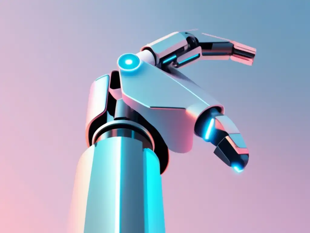 Arte y tecnología fusionados: Robot arm con pincel digital, expresión artística con IA