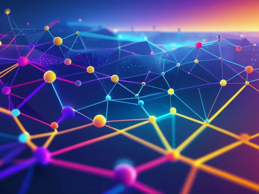 Desafíos éticos tecnologías emergentes: Imagen abstracta 8k muestra avances tecnológicos y su impacto en sociedad