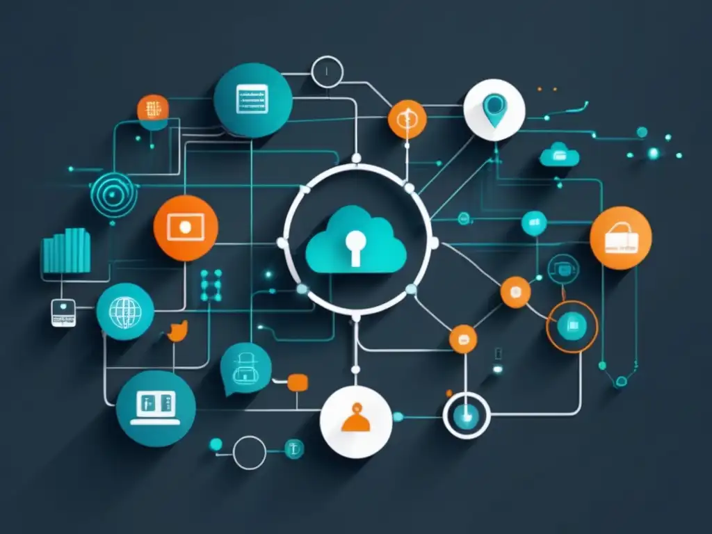 Representación minimalista de la importancia de la ciberseguridad en IoT