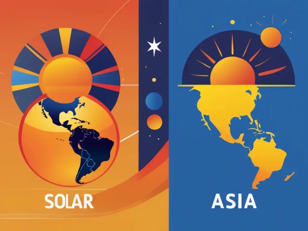 Comparación Avances Técnicos Energía Solar en Asia y América del Norte