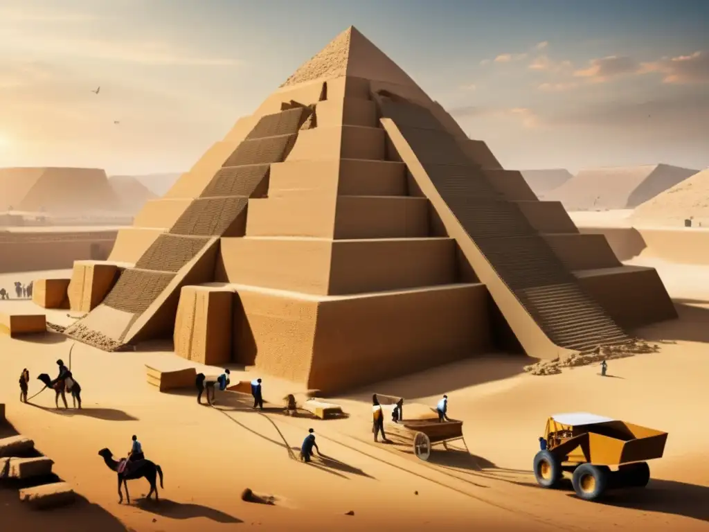 Tecnología construcción pirámides en Egipto