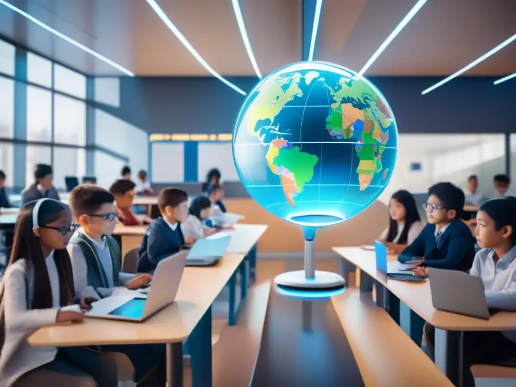 Perspectiva global tecnología educación Europa Asia