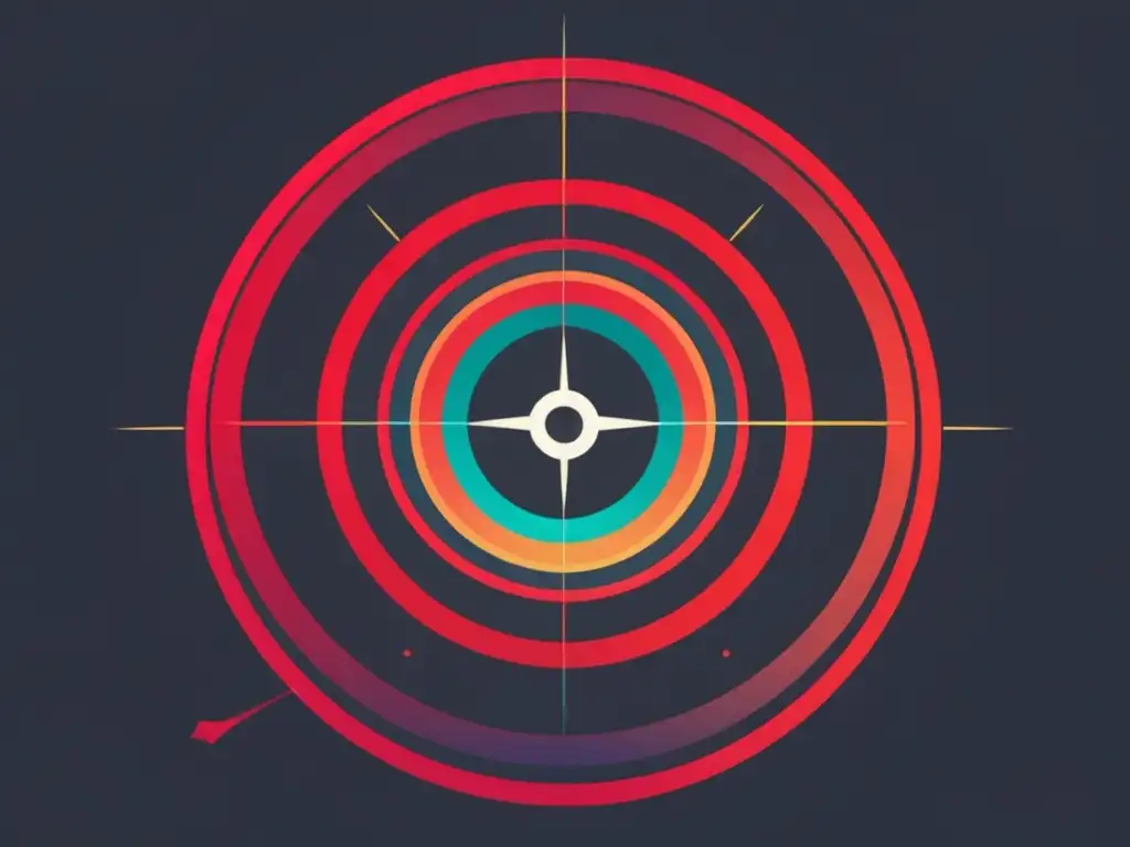 Evolución sistemas antiaéreos defensa en imagen abstracta con colores vibrantes representando rangos de defensa aérea