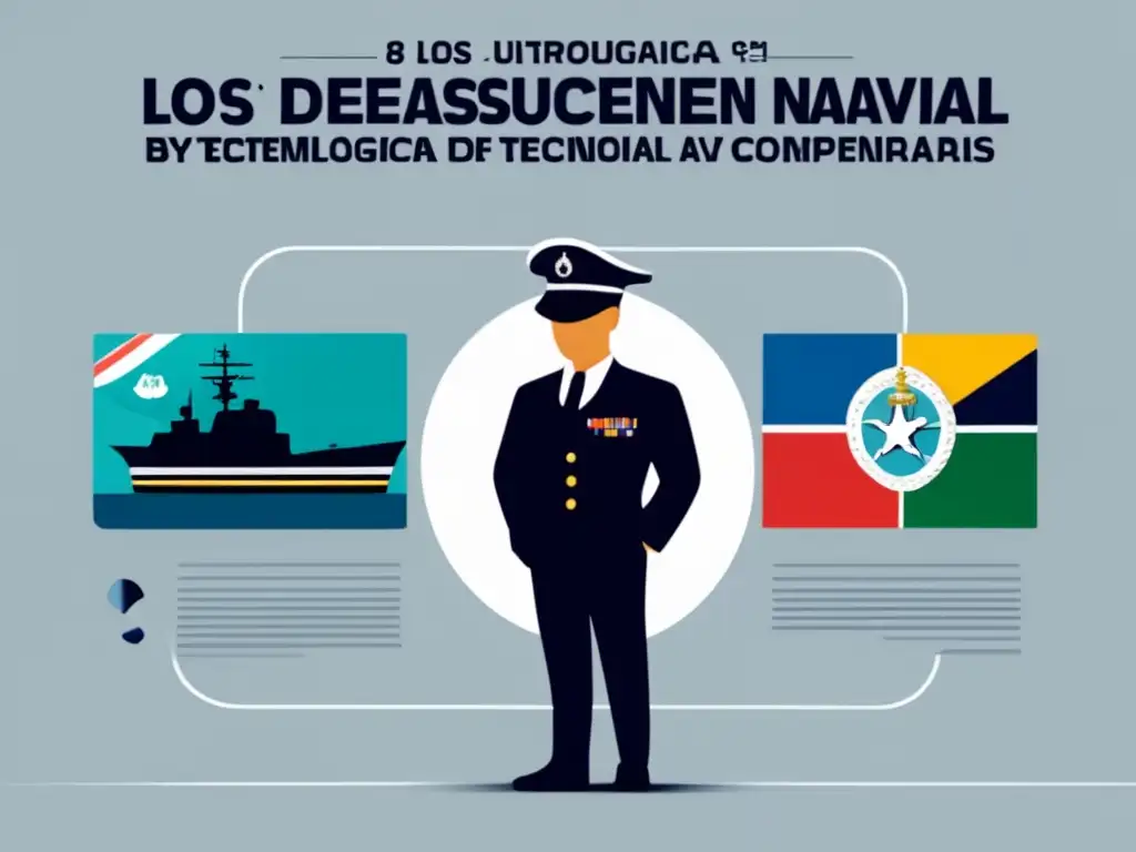 Avances en estrategia y tecnología naval: imagen abstracta que simboliza la evolución y complejidad de la estrategia y tecnología naval