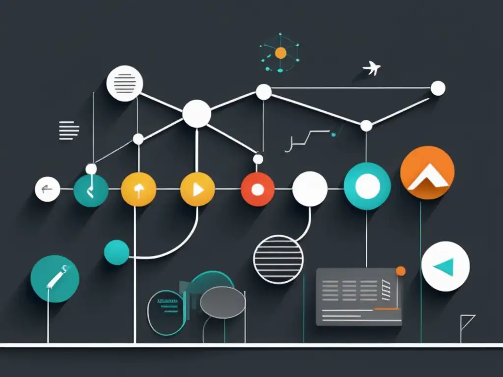 Evolución tecnológica en comunicación visual: imagen minimalista abstracta que representa la evolución de la comunicación visual