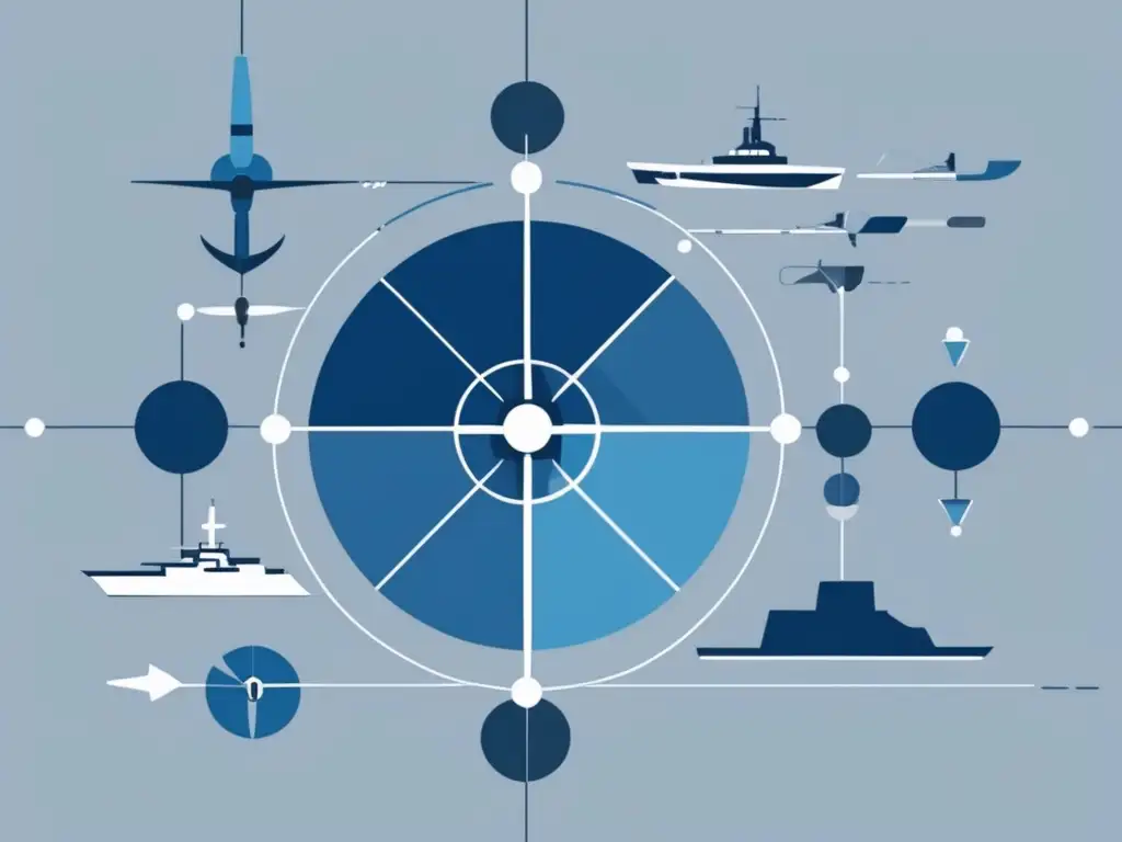 Evolución de la estrategia y tecnología naval: Avances en imagen abstracta