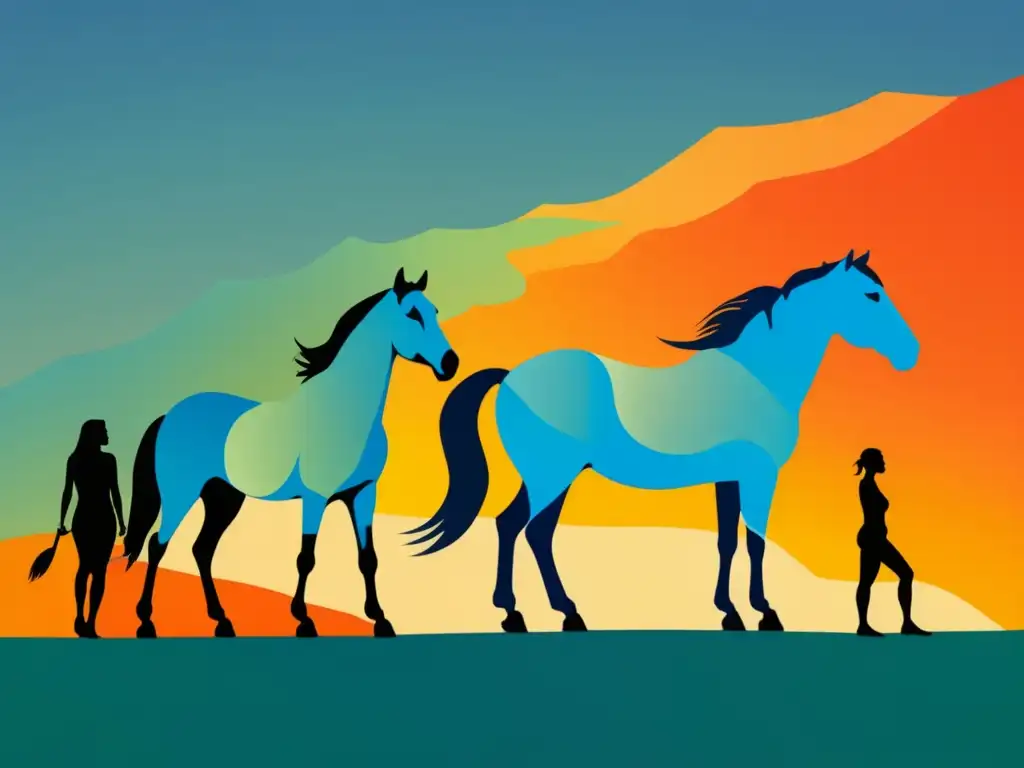 La influencia de la domesticación del caballo en transporte y guerra- Estudio visual sobre la evolución de la relación entre humanos y caballos