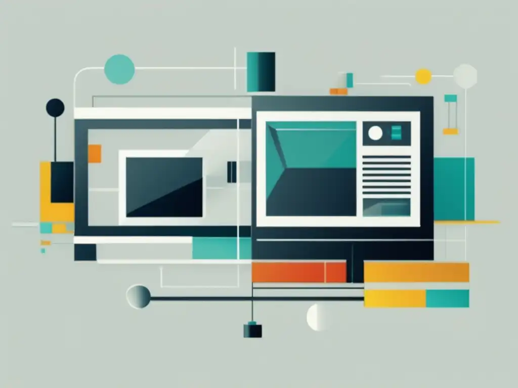 Evolución tecnológica en medios de comunicación: imagen abstracta que representa el avance de la tecnología en la comunicación de medios, desde el inicio de la impresión hasta la era digital y las redes sociales