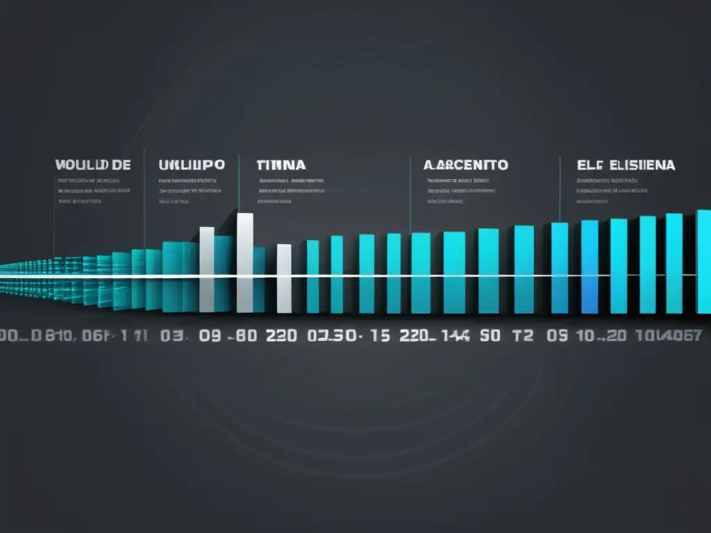 Herramientas tecnológicas evolución histórica: línea de tiempo minimalista con íconos representativos de hitos clave