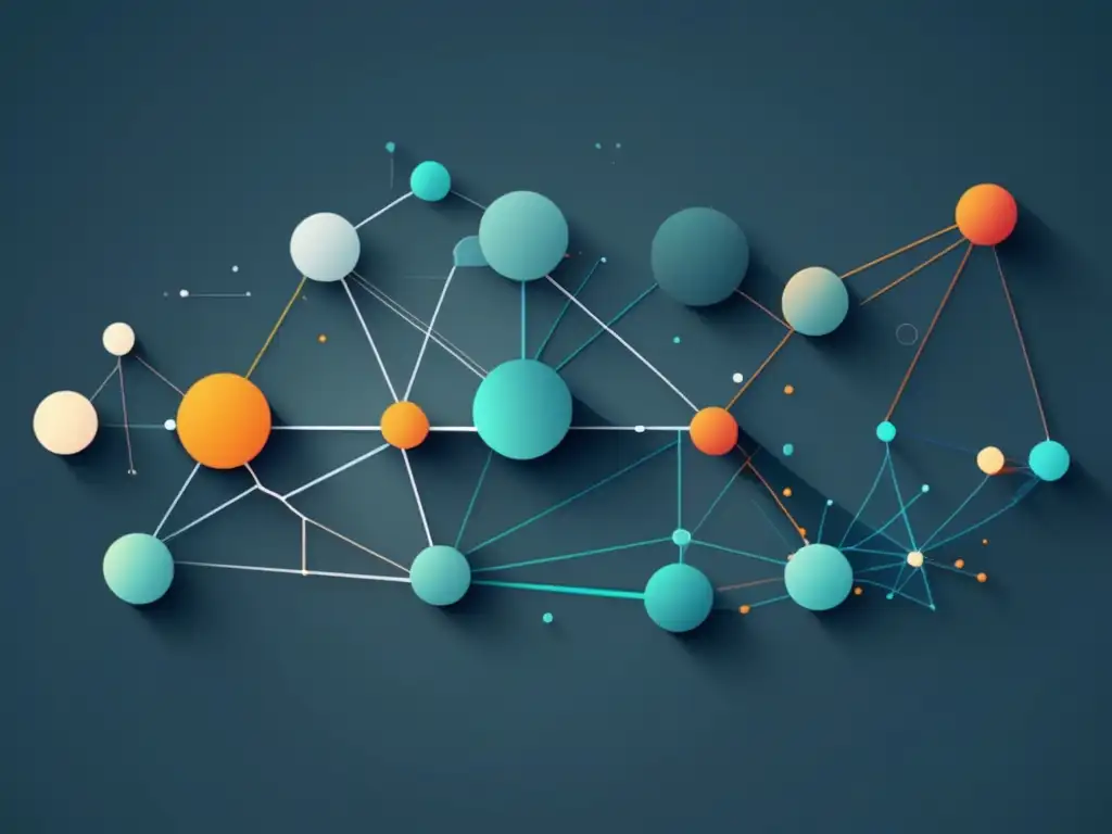 Evolución de herramientas y tecnologías web en una imagen 8K minimalista y abstracta que representa la progresión de la tecnología en líneas y formas interconectadas