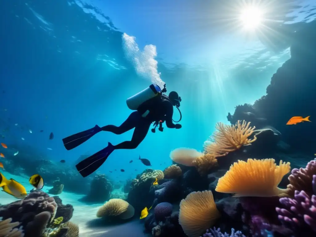 Profundidades hipnotizantes del océano con tecnología SCUBA: ¡una revolución en el buceo!