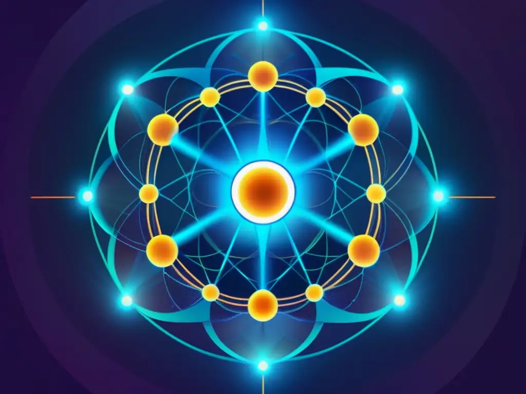 Desafíos y perspectivas de la energía de fusión - Complejidad y tecnología en una imagen abstracta que representa la fusión energética