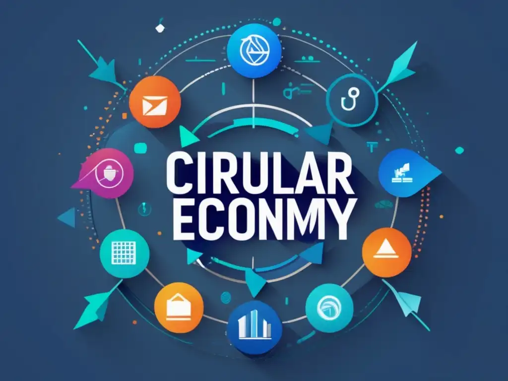 Imagen 8k de la economía circular con tecnologías emergentes