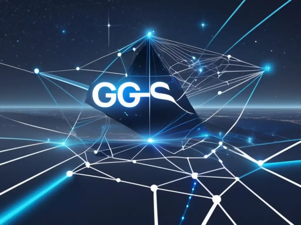 Futuro de la navegación GPS Futuro de los sistemas de navegación GPS: imagen ultradetallada con representación abstracta y minimalista