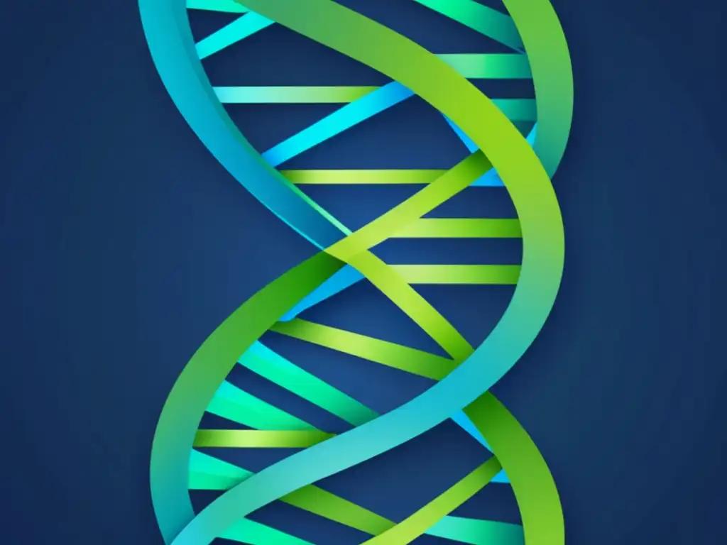 Avances en bioingeniería y salud pública con imagen moderna de ADN en tonos azules y verdes