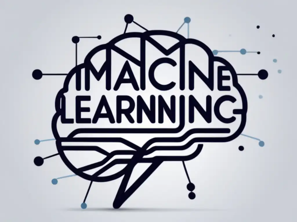 Herramientas de Machine Learning para la era moderna: Una imagen abstracta y minimalista que representa el concepto de machine learning