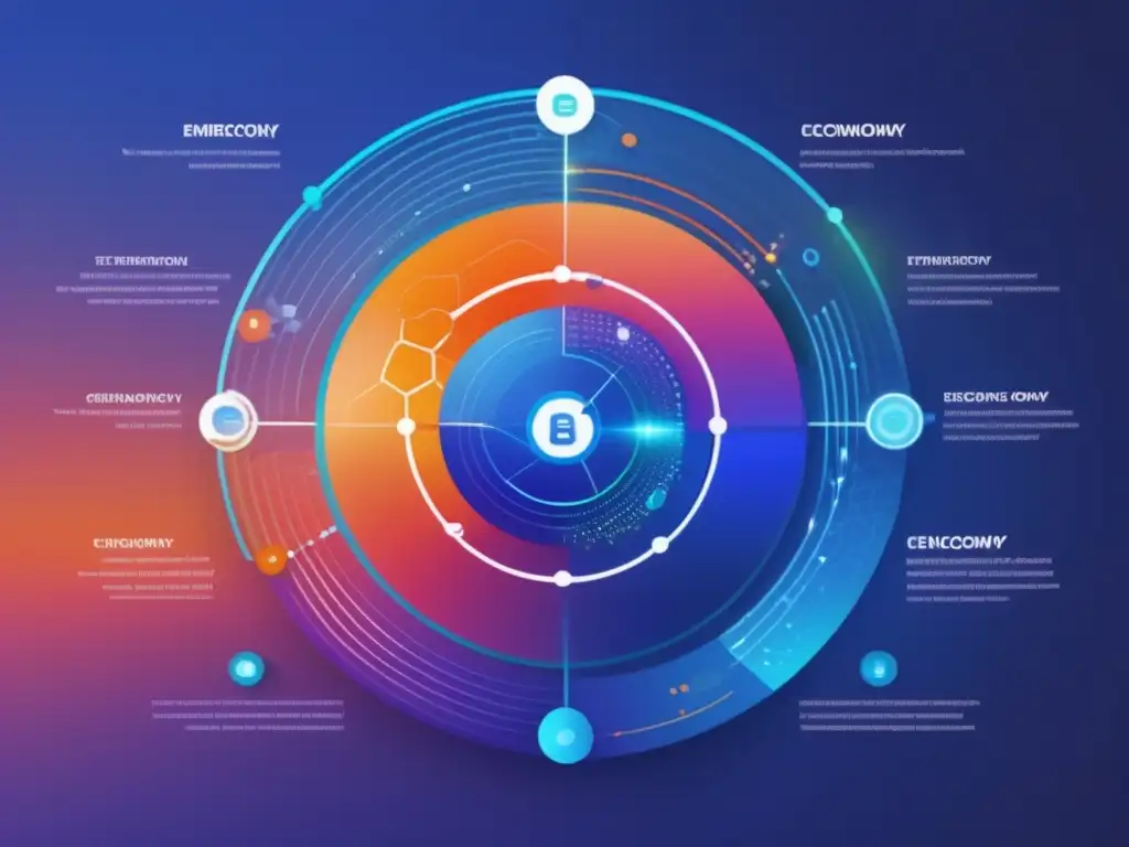 An imagen de alta resolución que representa la integración de tecnologías emergentes en la economía circular