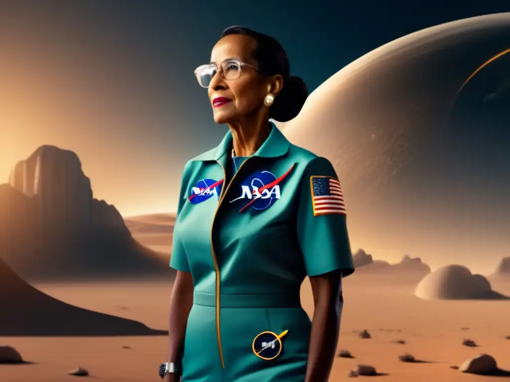 Tecnología espacial en la era moderna: Imagen ultradetallada en 8k para el encabezado del artículo sobre el impacto de Katherine Johnson en la NASA