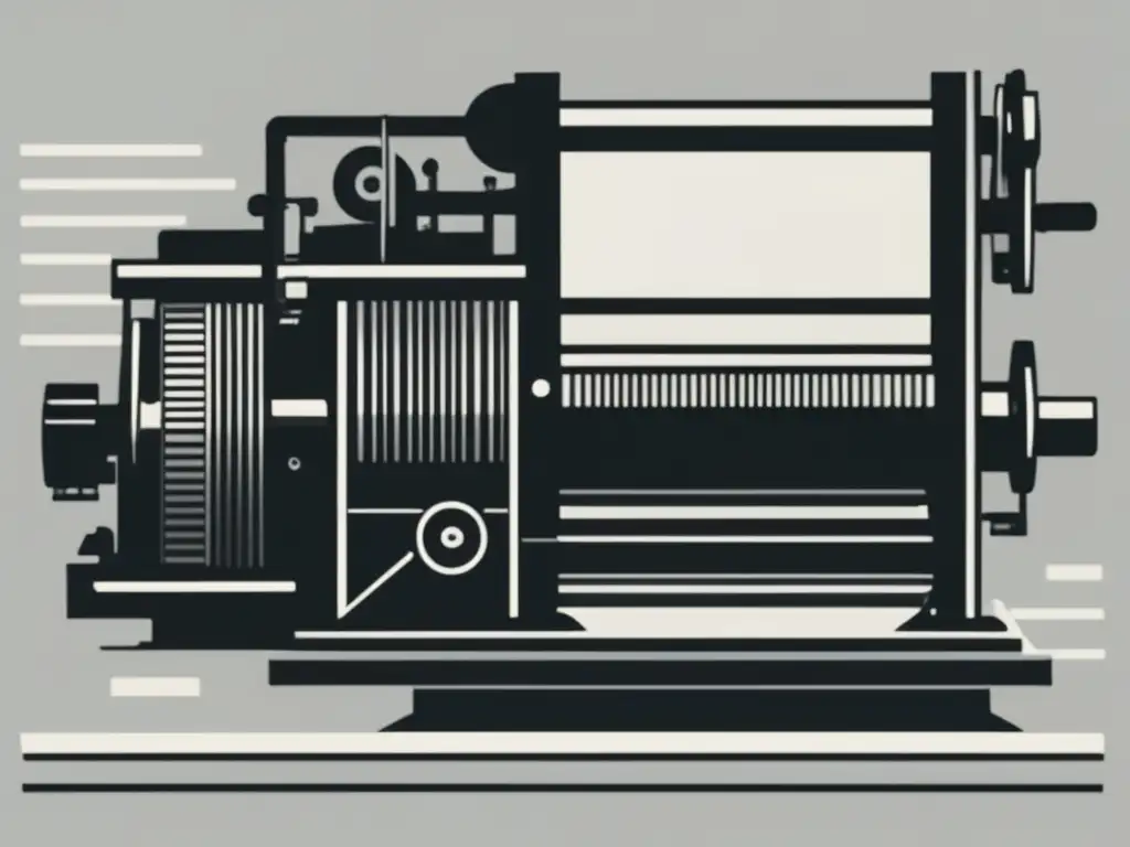 Técnicas de grabado históricas: impresora minimalista en acción