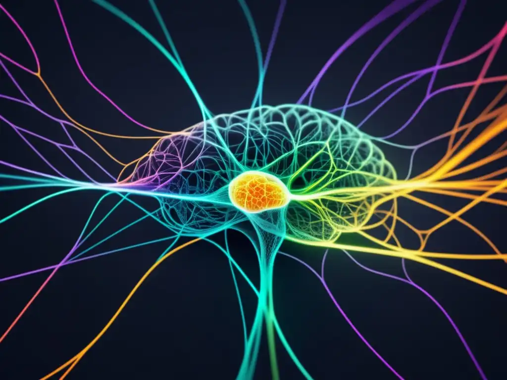 Telepatología: tecnología diagnóstico a distancia - Redes neuronales interconectadas con patrones complejos y vibrantes colores