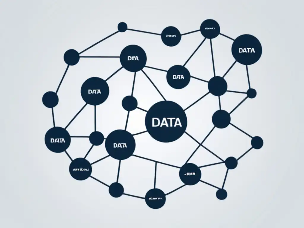 Interconexión de nodos y líneas en imagen abstracta, representando la evolución del periodismo de datos