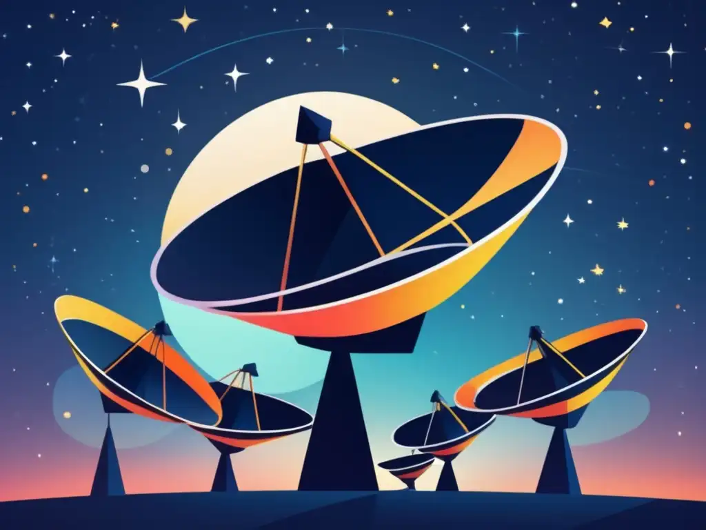 Red de satélites interconectados simbolizando las comunicaciones modernas - Cómo han cambiado las comunicaciones