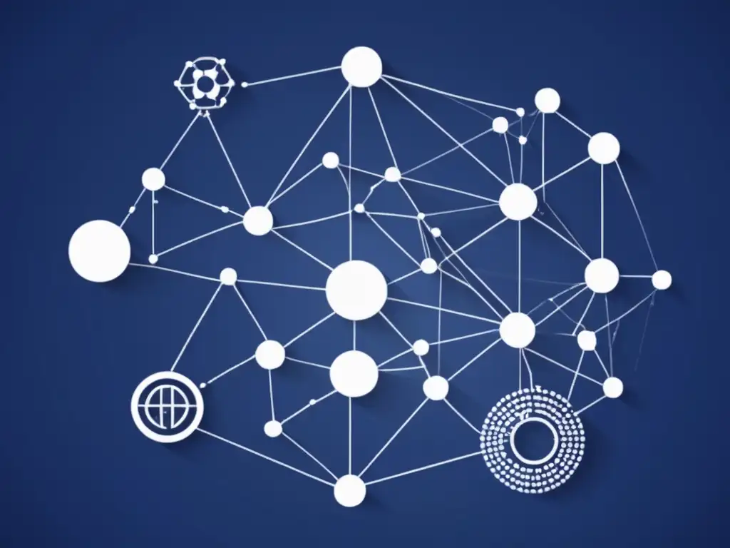 Representación abstracta de la Geopolítica del IoT, simbolizando la conectividad global y la diversidad de dispositivos y datos