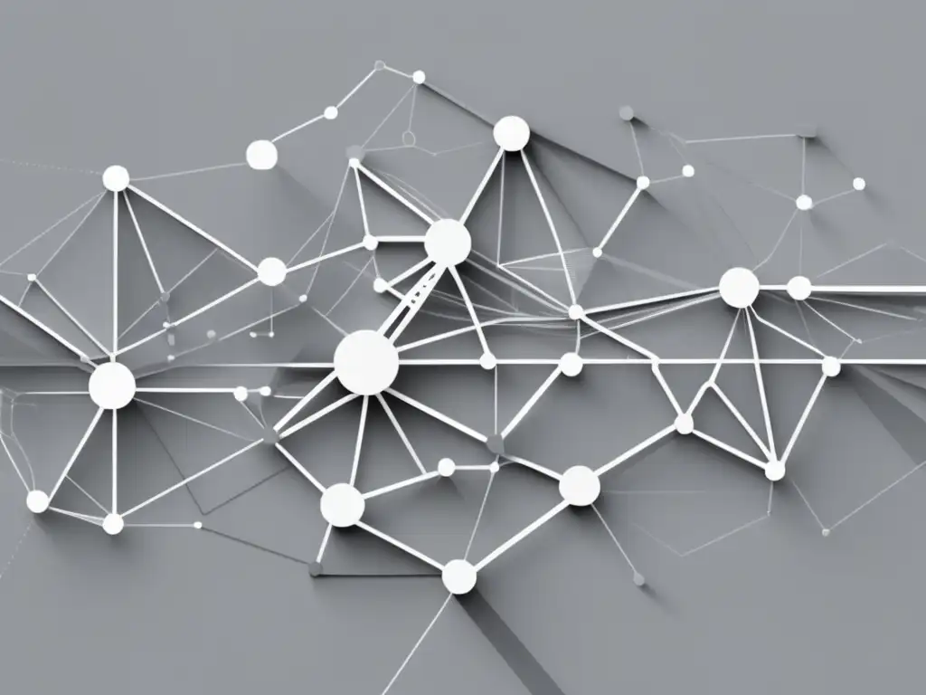 Impacto filosófico en herramientas tecnológicas - Representación minimalista y abstracta de la relación entre filosofía y tecnología