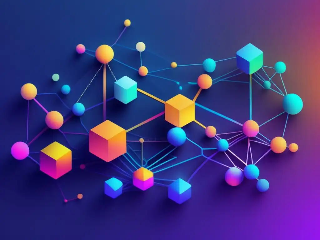 Innovaciones tecnológicas en la era moderna: Evolución de la programación en una imagen abstracta y minimalista con líneas y formas interconectadas