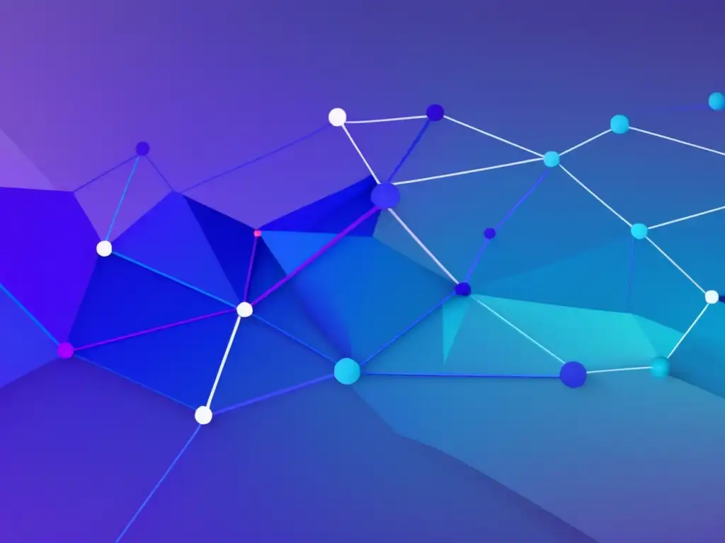 Importancia de la diversidad en ciencia de datos: red interconectada azul y morada que representa colaboraciones entre disciplinas