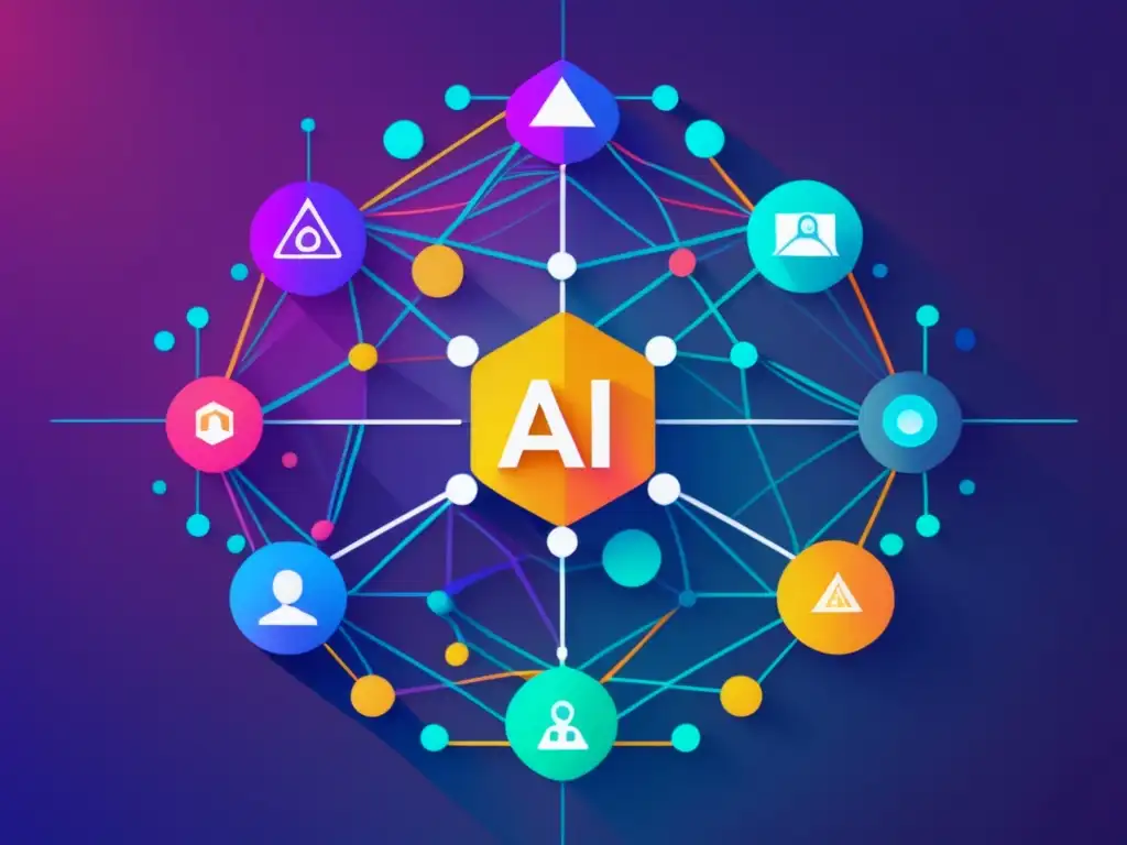 Riesgos IA: Preparación necesaria - Imagen abstracta 8k, representando desafíos y desventajas de la inteligencia artificial en la sociedad moderna