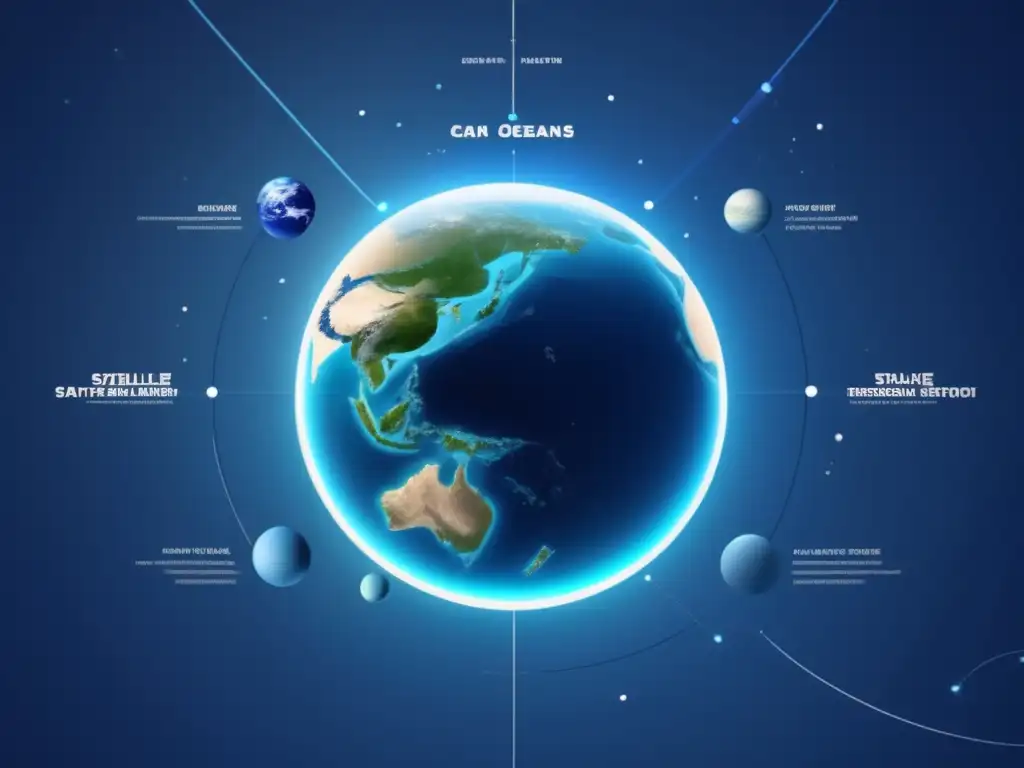 Océanos y tecnología satelital para la gestión marina Impacto satélites gestión desechos marinos