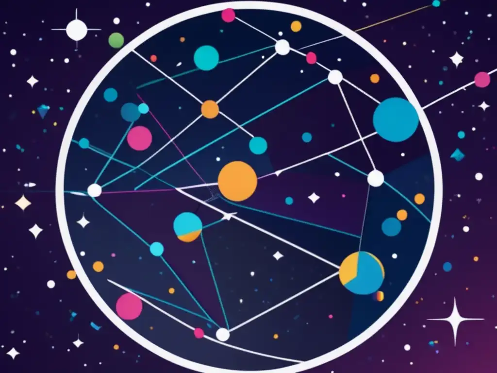 Satélites en órbita alrededor de la Tierra Evolución satélites tecnología moderna, constelación minimalista de satélites orbitando la Tierra en fondo negro