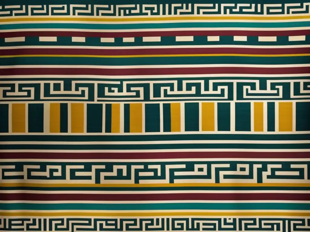 Textil griego antiguo con técnicas y diseños tradicionales - Avances tecnológicos en tejido antigua Grecia